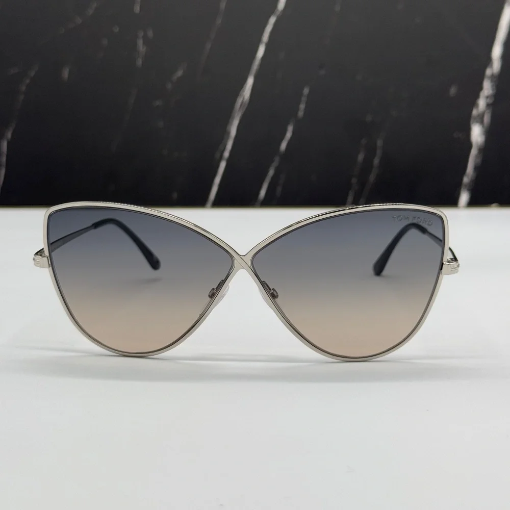 NEW TOM FORD TF569 16B WOMEN BUTTERFLY SUNGLASSES TOM FORD ELISE-02 FT0569/S 16B - Picture 3 of 11